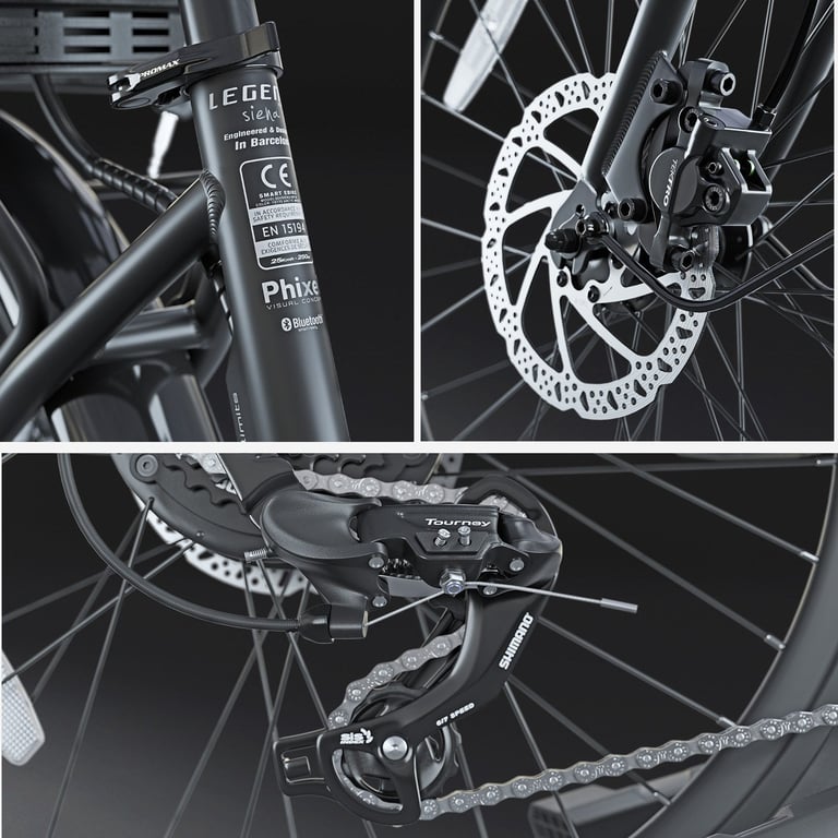 Vélo de Ville Pliant à Assistance Électrique 24  - Legend Siena 13Ah Noir - Très bon état Très bon état Legend eBikes reconditionné photo 2 | Dero