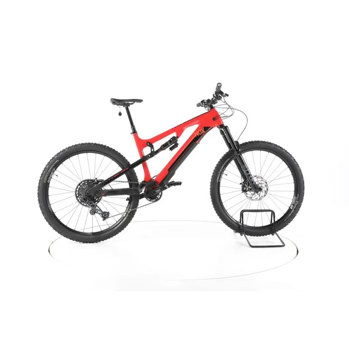 Vélo électrique - Nox Cycles Helium 2.1 All-M 5.9 - rouge - VTT électrique tout suspendu - FAZUA 250 Wh Reconditionné Reconditionné Nox Cycles reconditionné disponible sur Cdiscount Seconde Vie