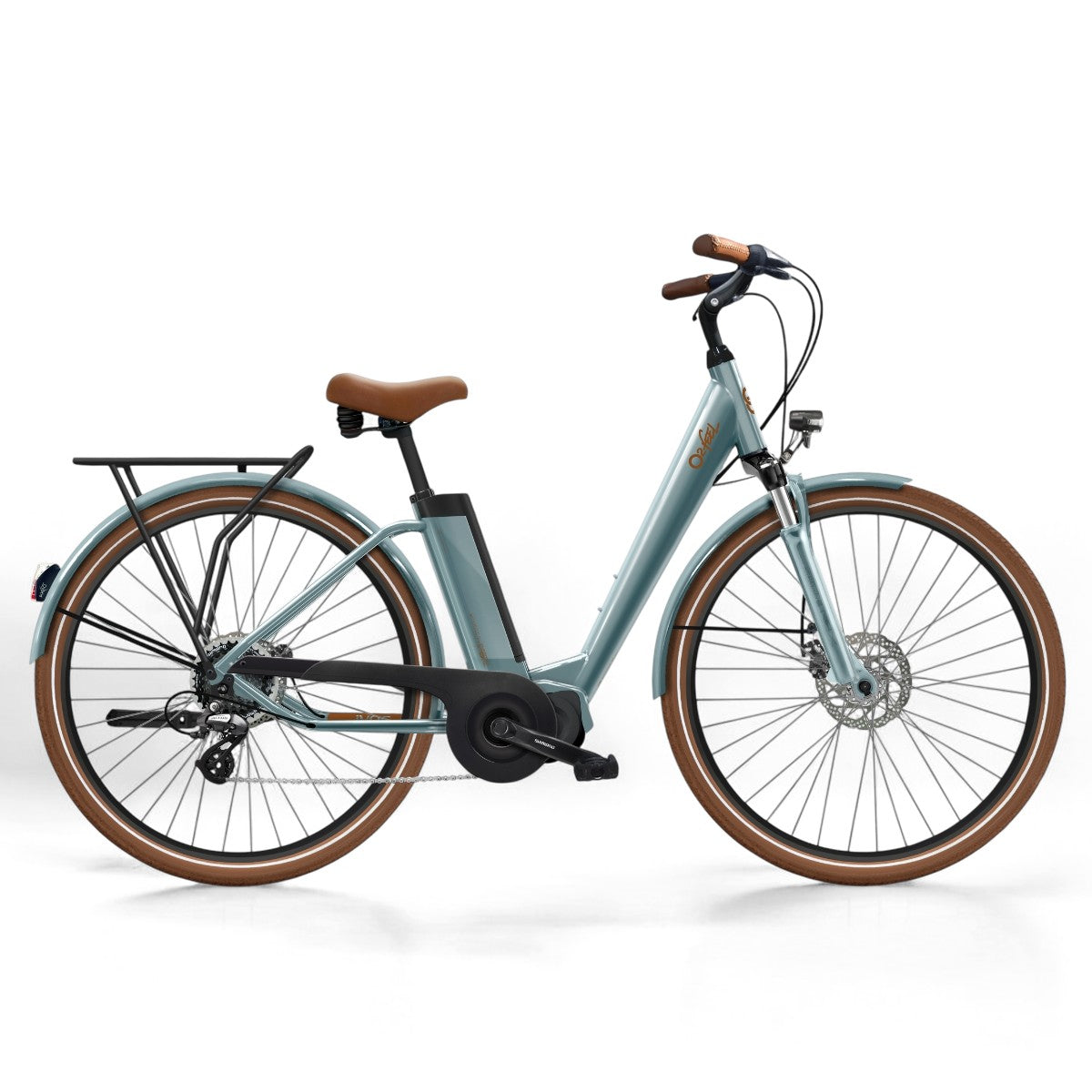 Vélo électrique O2 Feel Ivog city up 5.1 gris perle O2 Feel reconditionné disponible sur Loewi