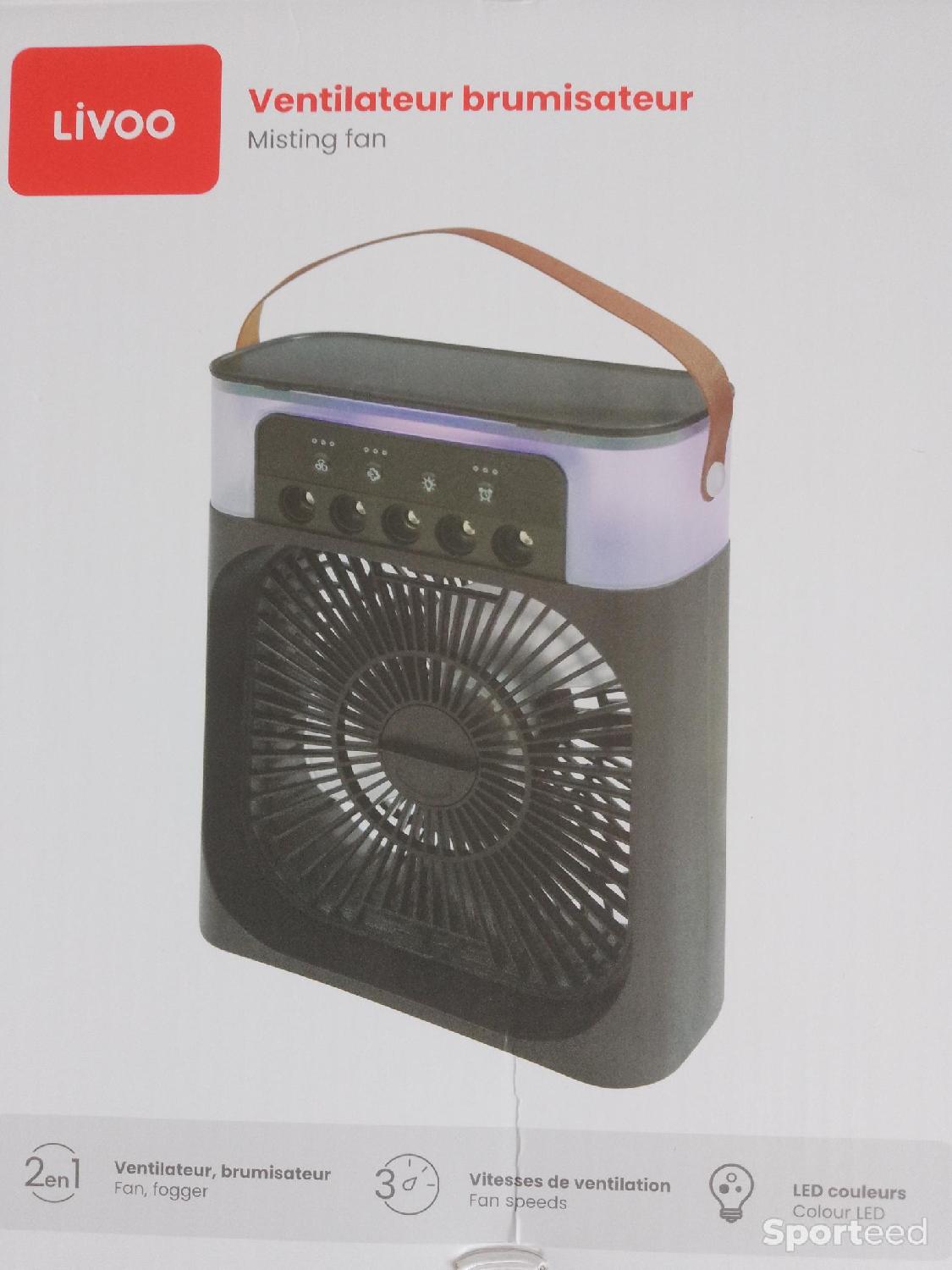 Ventilateur brumisateur portable LIVOO Parfait état - 19,50 € Ventilateur brumisateur portable LIVOO Parfait état reconditionné disponible sur Sporteed