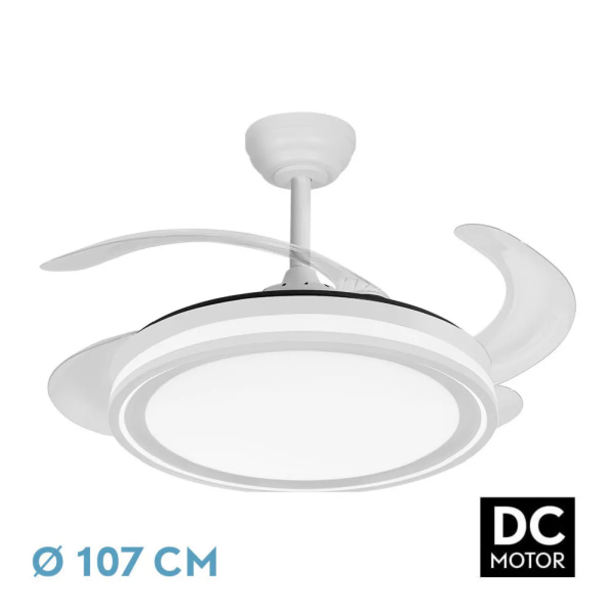 Ventilateur de plafond Bandido blanc 107 cm 6 vitesses Reconditionné - 56,38 € Ventilateur de plafond Bandido blanc 107 cm 6 vitesses Reconditionné reconditionné disponible sur Rue du Commerce Seconde Vie