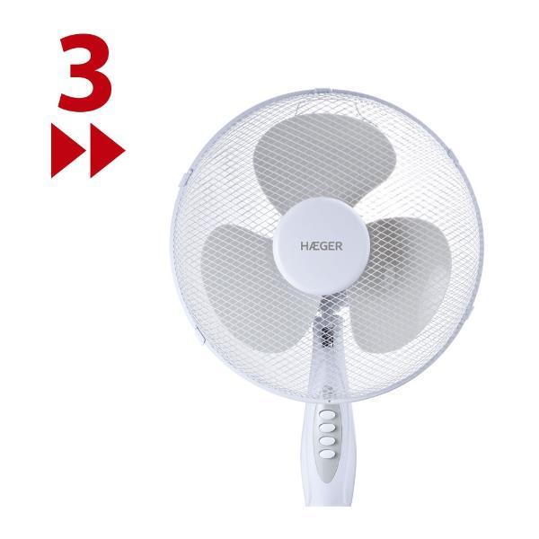 Voir photo 1 de Ventilateur Haeger sf-16w.011a 45W blanc - Bon état | Dero Ventilateur Haeger sf-16w.011a 45W blanc - Bon état Bon état N/A reconditionné | Dero