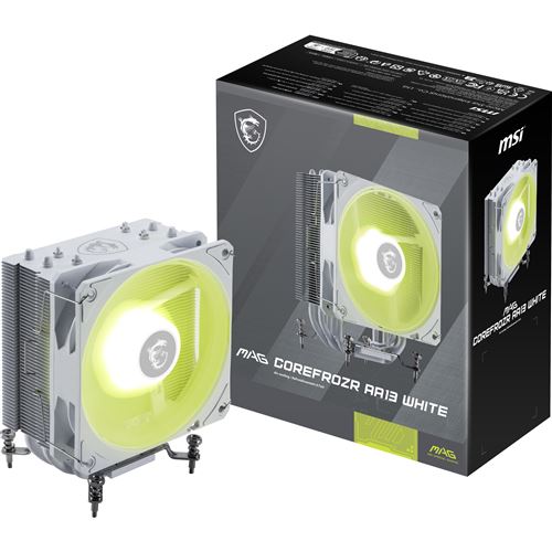 Ventilateur Processeur MSI MAG COREFROZR AA13 ARGB 120 mm Blanc État correct MSI reconditionné disponible sur Fnac