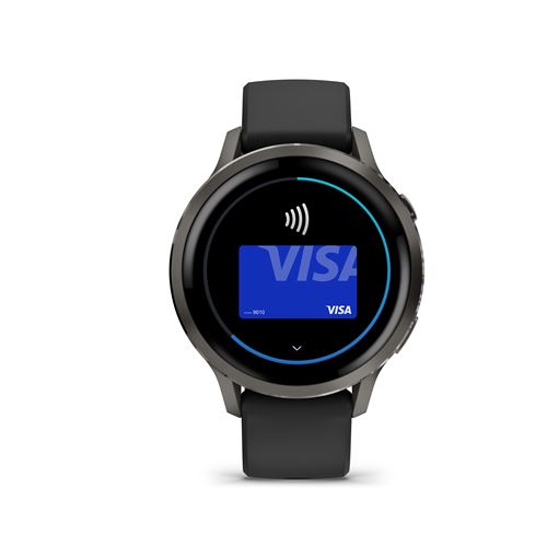 Venu 4 - Montre connectée 41 mm, GPS intégré en Acier et Silicone - Noir - Très bon état Très bon état Garmin reconditionné photo 2 | Dero