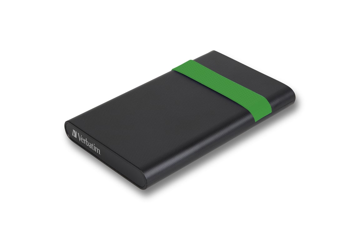 Verbatim 53111 disque dur externe 512 Go 5400 tr/min 2.5 Micro-USB B 2.0/3.2 Gen 1 (3.1 Gen 1) Noir, Vert - Excellent état Parfait état Verbatim reconditionné disponible sur Pixmania