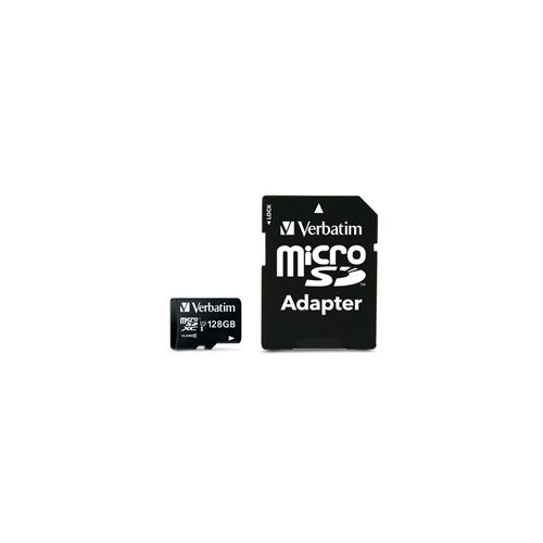 Verbatim Premium - Carte mémoire flash (adaptateur SD inclus(e)) - 128 Go - UHS Class 1 / Class10 - 300x - microSDXC UHS-I État correct Verbatim reconditionné disponible sur Fnac