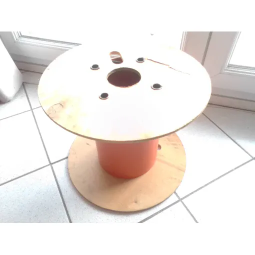 Véritable touret en bois occasion reconditionné disponible sur Rakuten