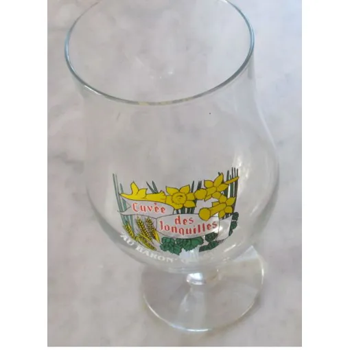 Verre À Bière Cuvée Des Jonquilles De La Brasserie Au Baron À Gussignies - Hauteur 17.5cm - Contenance 33cl- Jamais Utilisé occasion reconditionné disponible sur Rakuten