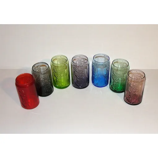 Verre Coca Cola Lot 7 Canette Serie Complete 6 Verres Plus Le Rouge Hors Serie Bon état reconditionné disponible sur Rakuten
