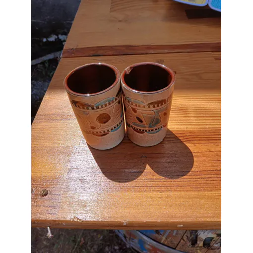 Verre En Céramique Vintage Année 50 60 Vendre Les Deux occasion reconditionné disponible sur Rakuten