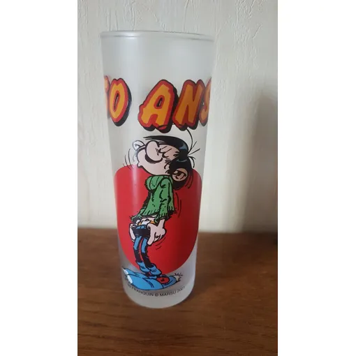 Verre Tube Gaston Lagaffe occasion reconditionné disponible sur Rakuten