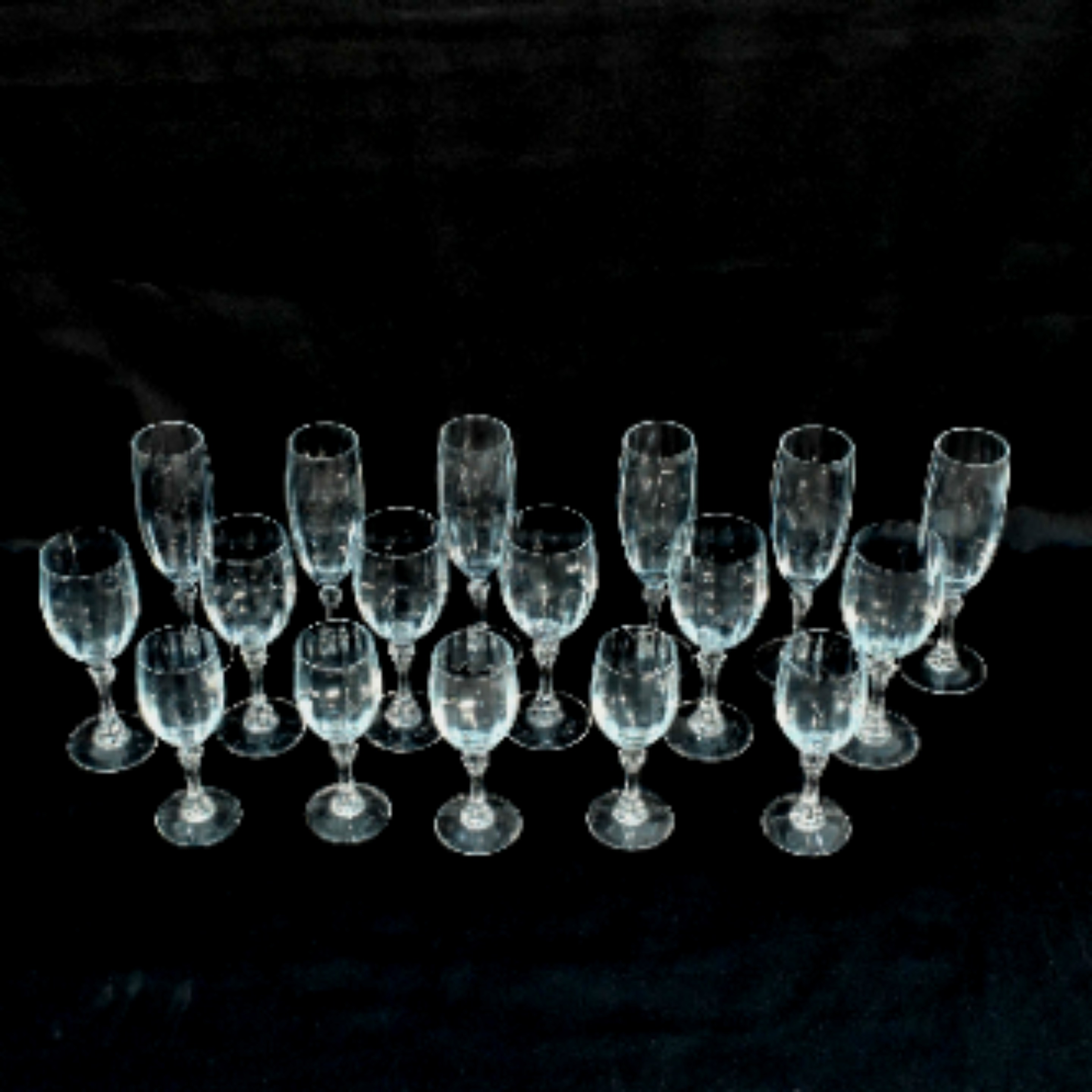 Voir photo 3 de Verres de Dégustation - Vin & Champagne - Cristal Blanc Verres de Dégustation - Vin & Champagne - Cristal Blanc Bon état reconditionné photo 3