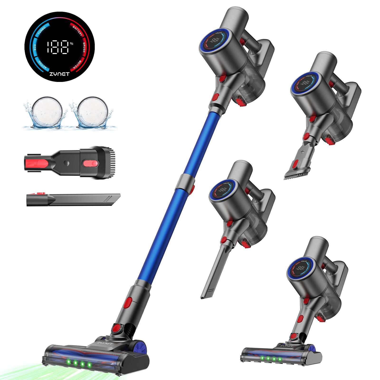 VersLife Z8 Aspirateur à main sans fil bleu Très bon état reconditionné disponible sur Refurbed