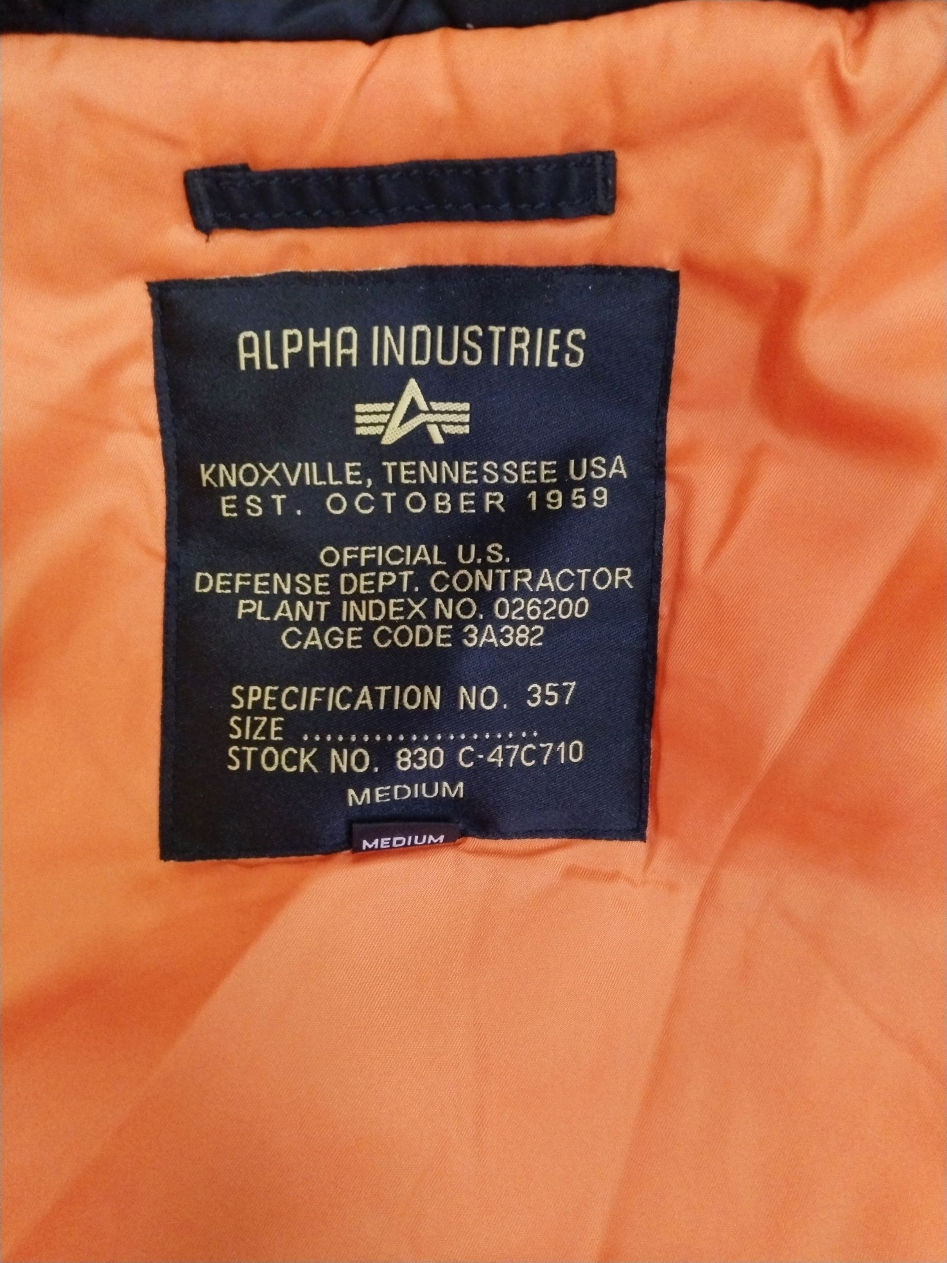 Voir photo 7 de Veste alpha industries Veste alpha industries Très bon état reconditionné photo 7