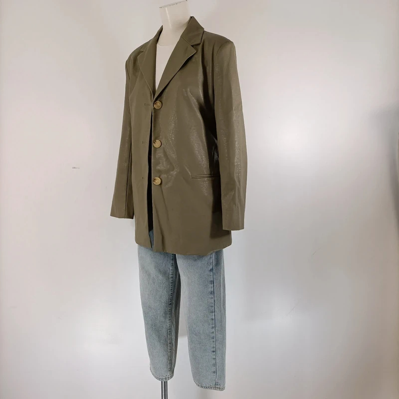 Voir photo 7 de Veste blazer kaki ceinturée Mango Mango coupe droite Veste blazer kaki ceinturée Mango Mango coupe droite Très bon état reconditionné photo 7