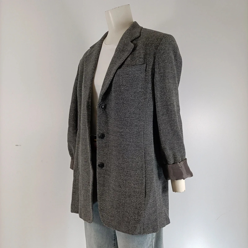 Voir photo 4 de Veste blazer longue Max Mara en laine vierge grise chic élégante Veste blazer longue Max Mara en laine vierge grise chic élégante Très bon état reconditionné photo 4