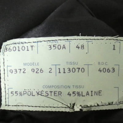 Voir photo 5 de Veste bleu marine - homme - Terylene - taille 48 Veste bleu marine - homme - Terylene - taille 48 Très bon état reconditionné photo 5