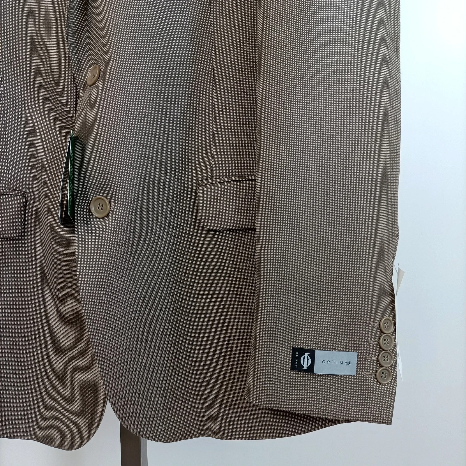 Voir photo 6 de Veste de costume beige Optimal en bambou - Taille 52 Veste de costume beige Optimal en bambou - Taille 52 Parfait état reconditionné photo 6