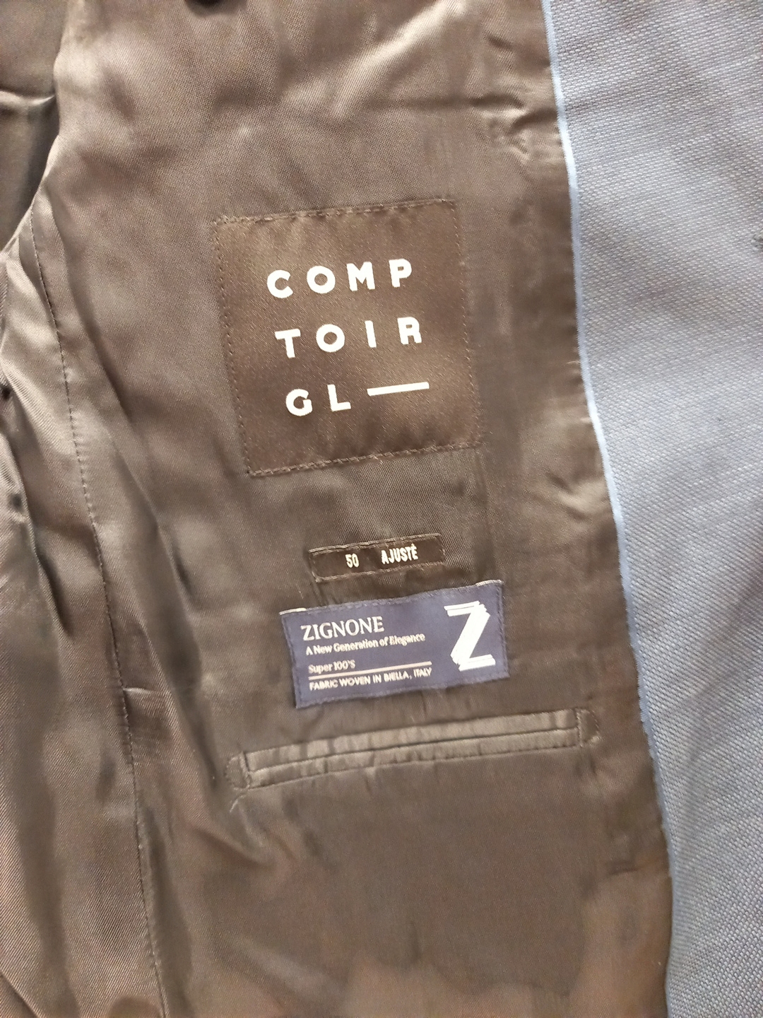 Voir photo 5 de Veste de costume Comptoir GL T : 50 Veste de costume Comptoir GL T : 50 Parfait état reconditionné photo 5
