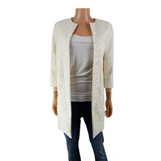 Veste écrue imprimée - Femme - Zara - Taille S Très bon état - 11,83 € Veste écrue imprimée - Femme - Zara - Taille S Très bon état reconditionné disponible sur Label Emmaüs