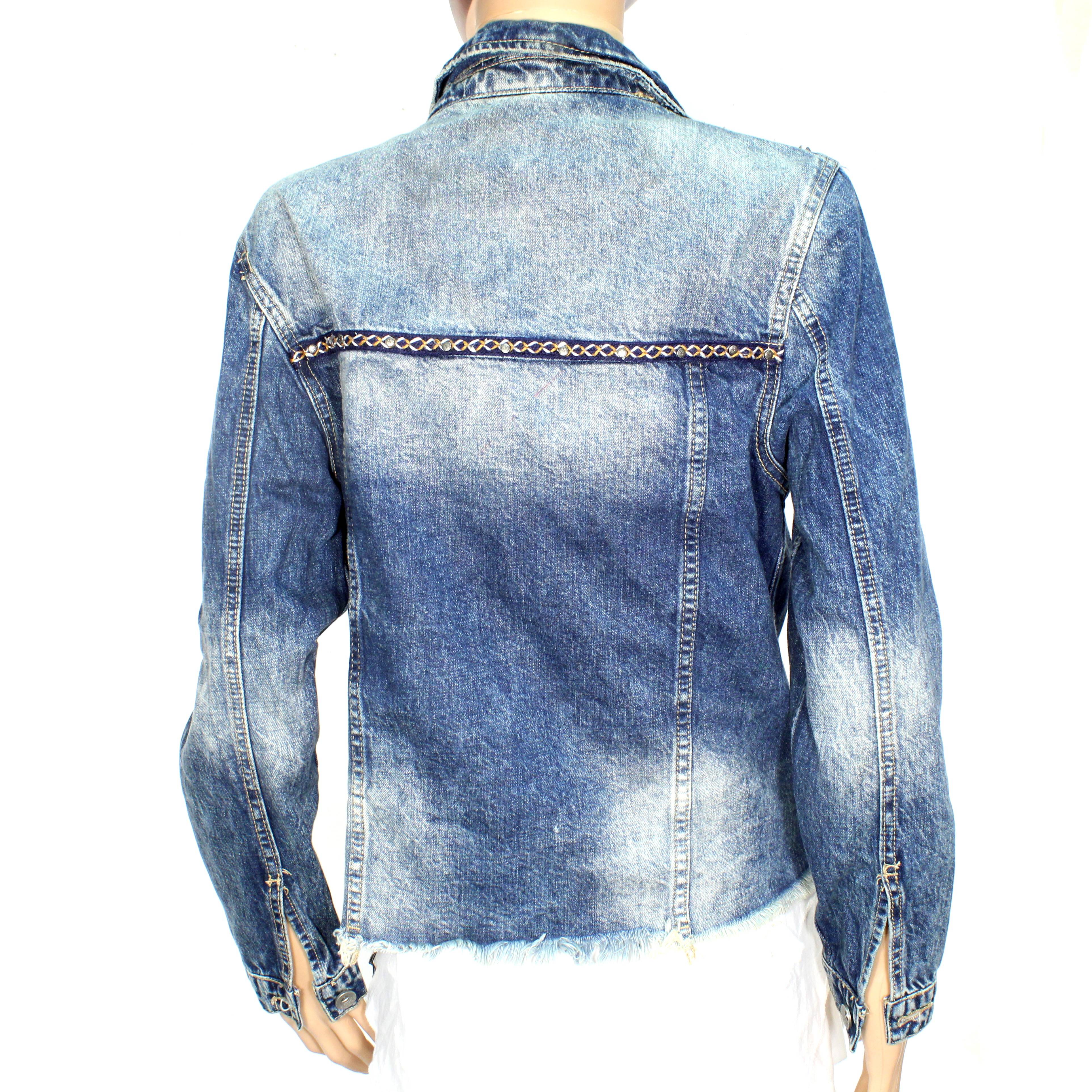 Voir photo 3 de Veste En Coton Jean's Femme Bleue DENIM Taille S Veste En Coton Jean's Femme Bleue DENIM Taille S Bon état reconditionné photo 3