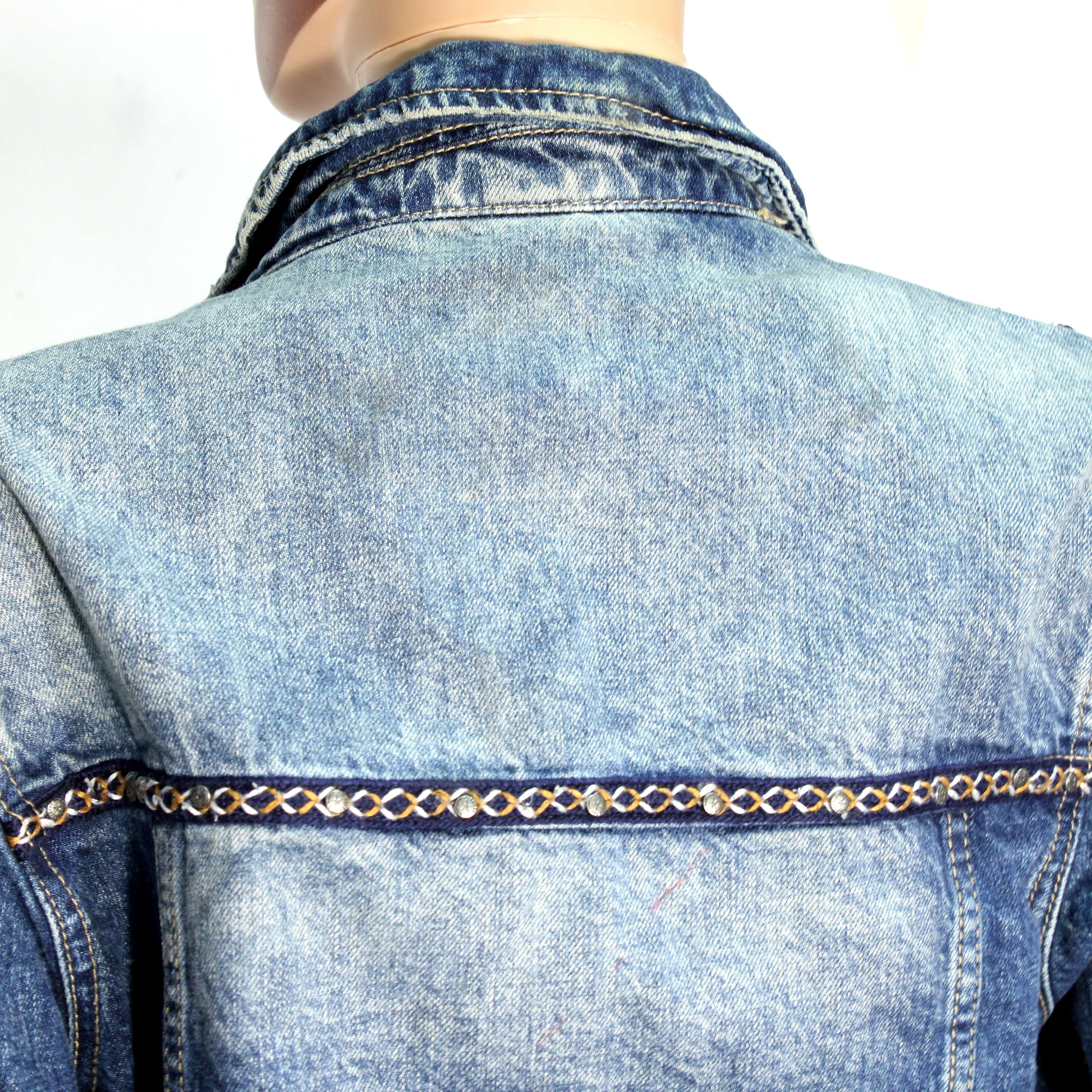 Voir photo 6 de Veste En Coton Jean's Femme Bleue DENIM Taille S Veste En Coton Jean's Femme Bleue DENIM Taille S Bon état reconditionné photo 6