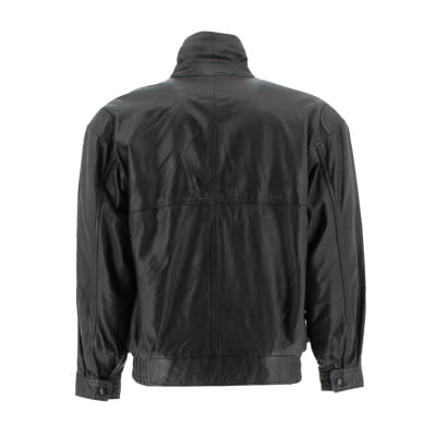 Voir photo 2 de Veste en cuir noire Vintage - Homme - Taille 52 Veste en cuir noire Vintage - Homme - Taille 52 État correct reconditionné photo 2