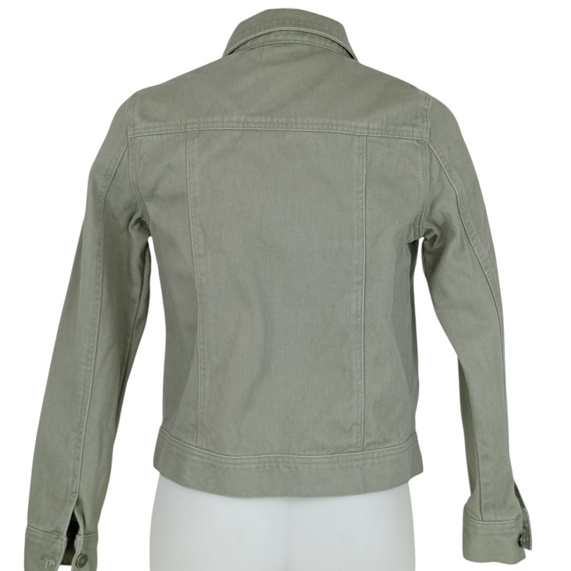 Voir photo 2 de Veste en jean - femme - marque InExtenso - manches longues - couleur vert kaki - taille S (36) Veste en jean - femme - marque InExtenso - manches longues - couleur vert kaki - taille S (36) Très bon état reconditionné photo 2
