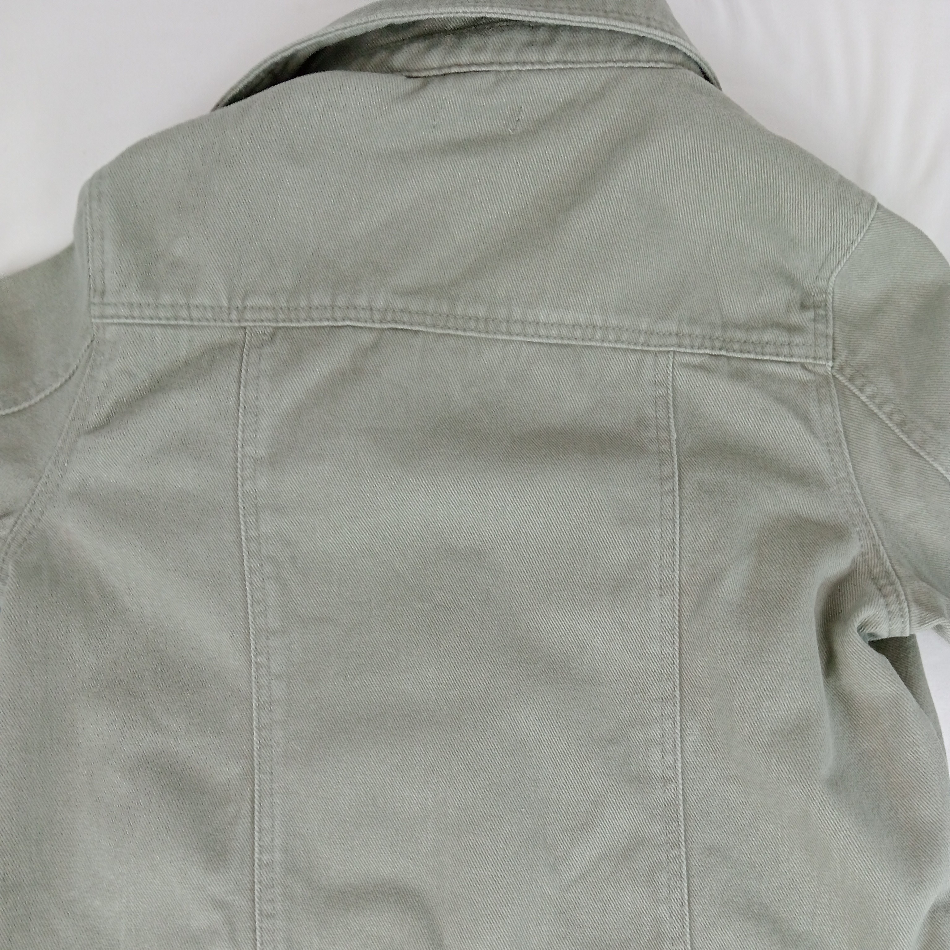 Voir photo 6 de Veste en jean - femme - marque InExtenso - manches longues - couleur vert kaki - taille S (36) Veste en jean - femme - marque InExtenso - manches longues - couleur vert kaki - taille S (36) Très bon état reconditionné photo 6