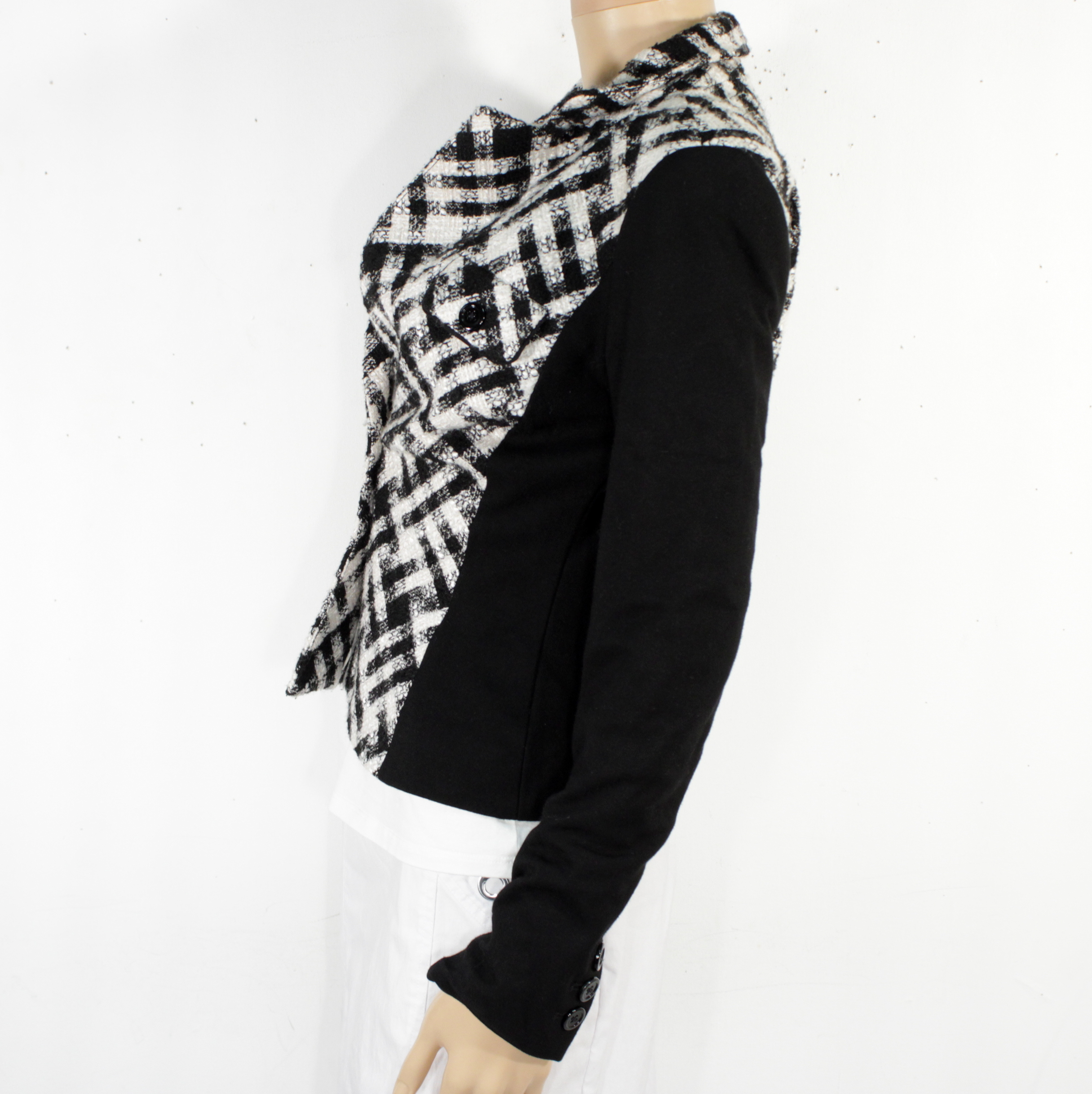 Voir photo 4 de Veste Femme Noire & Blanche WHITE & BLACK Taille 0 Veste Femme Noire & Blanche WHITE & BLACK Taille 0 Bon état reconditionné photo 4