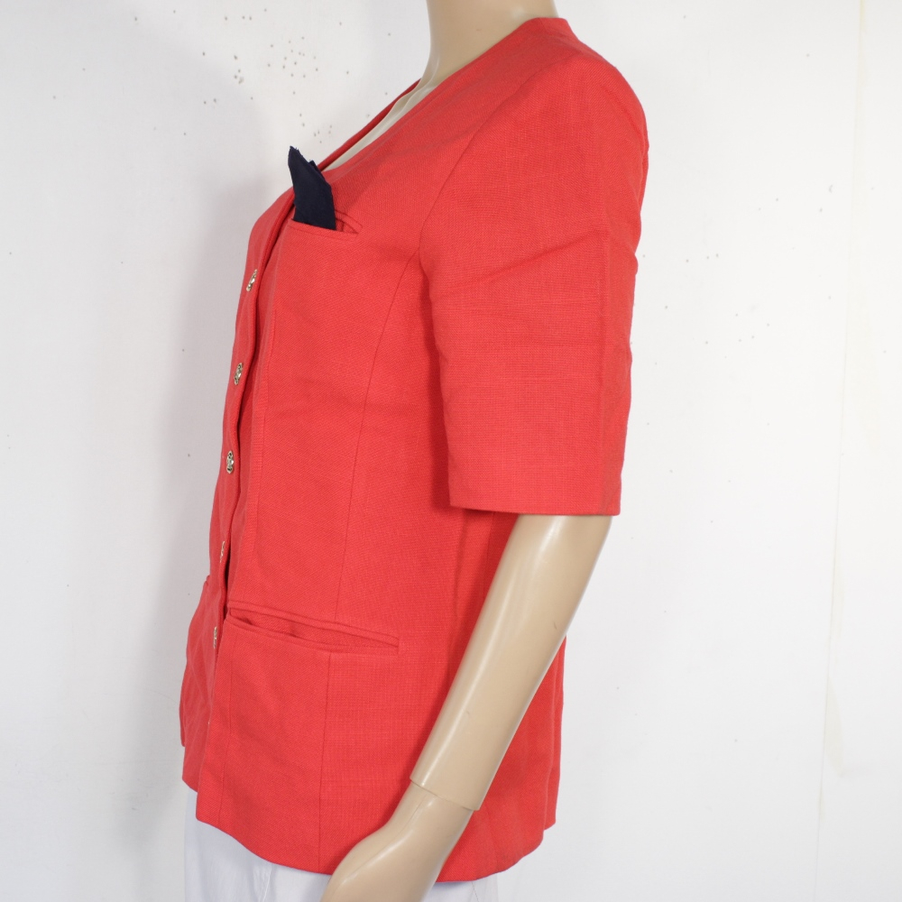 Voir photo 3 de Veste Femme Vintage Rouge BREAL Taille Estimée 40 Veste Femme Vintage Rouge BREAL Taille Estimée 40 Bon état reconditionné photo 3