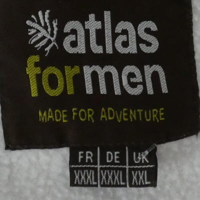 Voir photo 5 de Veste grise imprimée - homme - Atlas For Men - taille XXXL Veste grise imprimée - homme - Atlas For Men - taille XXXL Bon état reconditionné photo 5