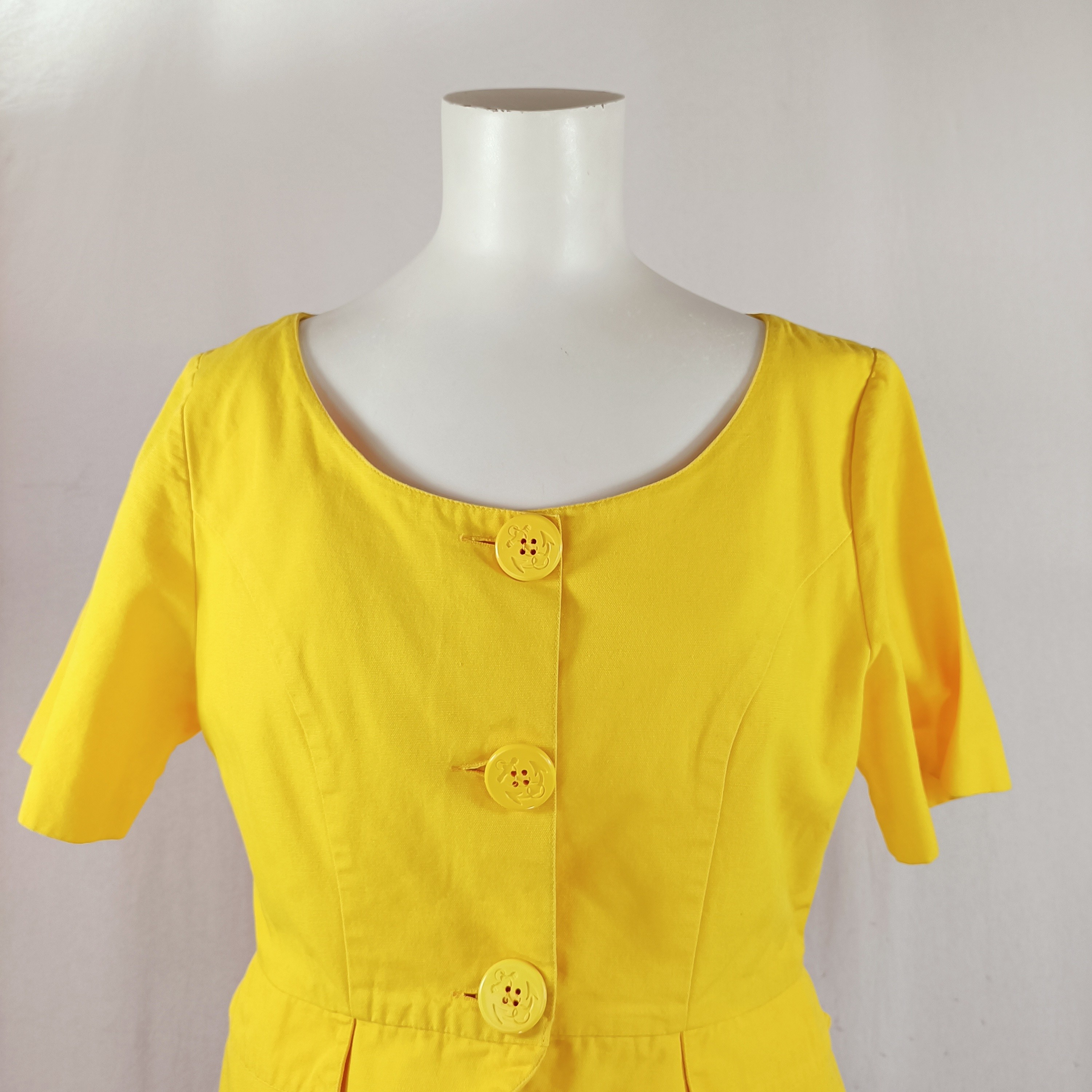 Voir photo 5 de Veste jaune vintage 70's Jousse - rare -T.40 manches courtes cintrée été Veste jaune vintage 70's Jousse - rare -T.40 manches courtes cintrée été Très bon état reconditionné photo 5