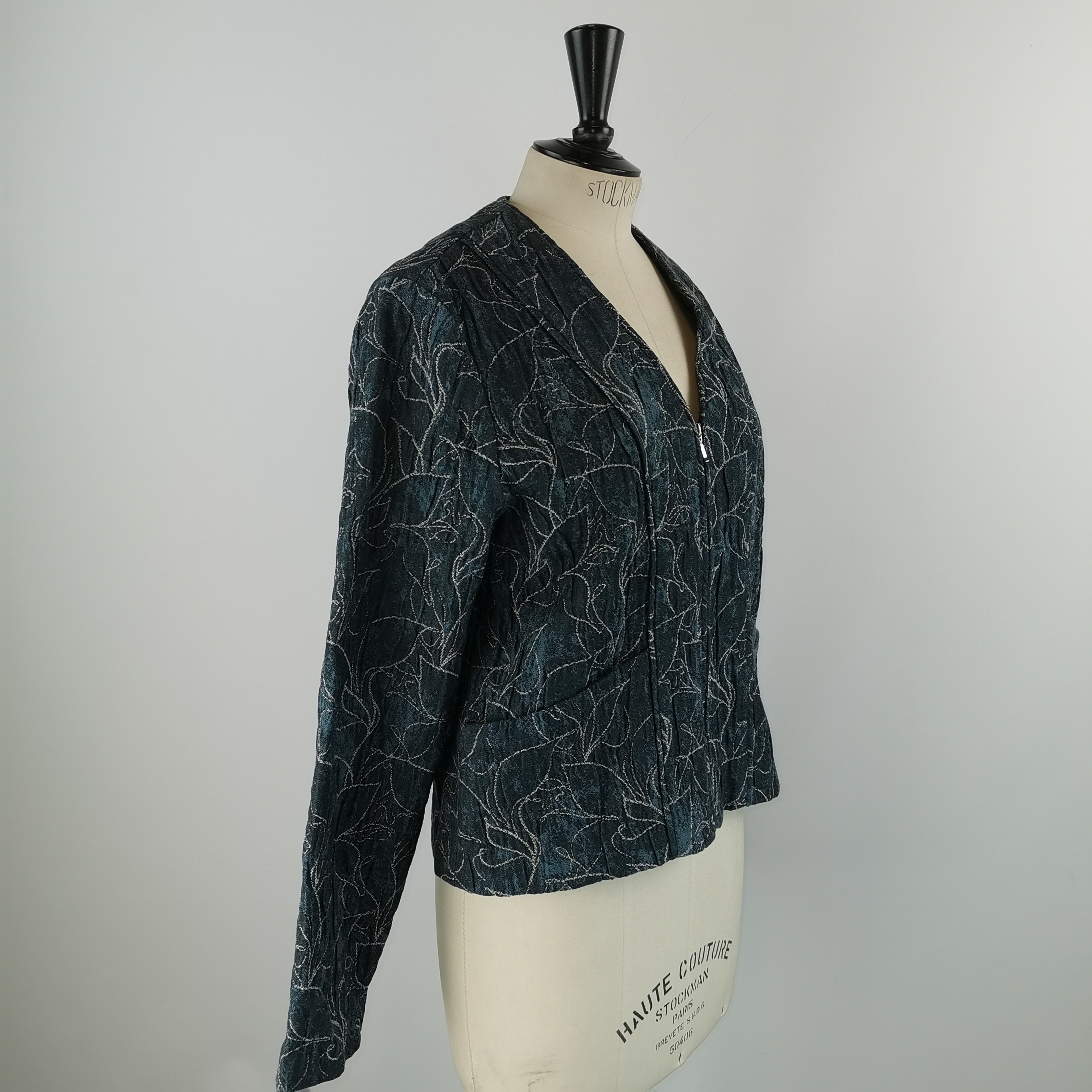Voir photo 3 de Veste légère texturée – Taille L (estimée) – Bleu nuit chiné Veste légère texturée – Taille L (estimée) – Bleu nuit chiné Très bon état reconditionné photo 3