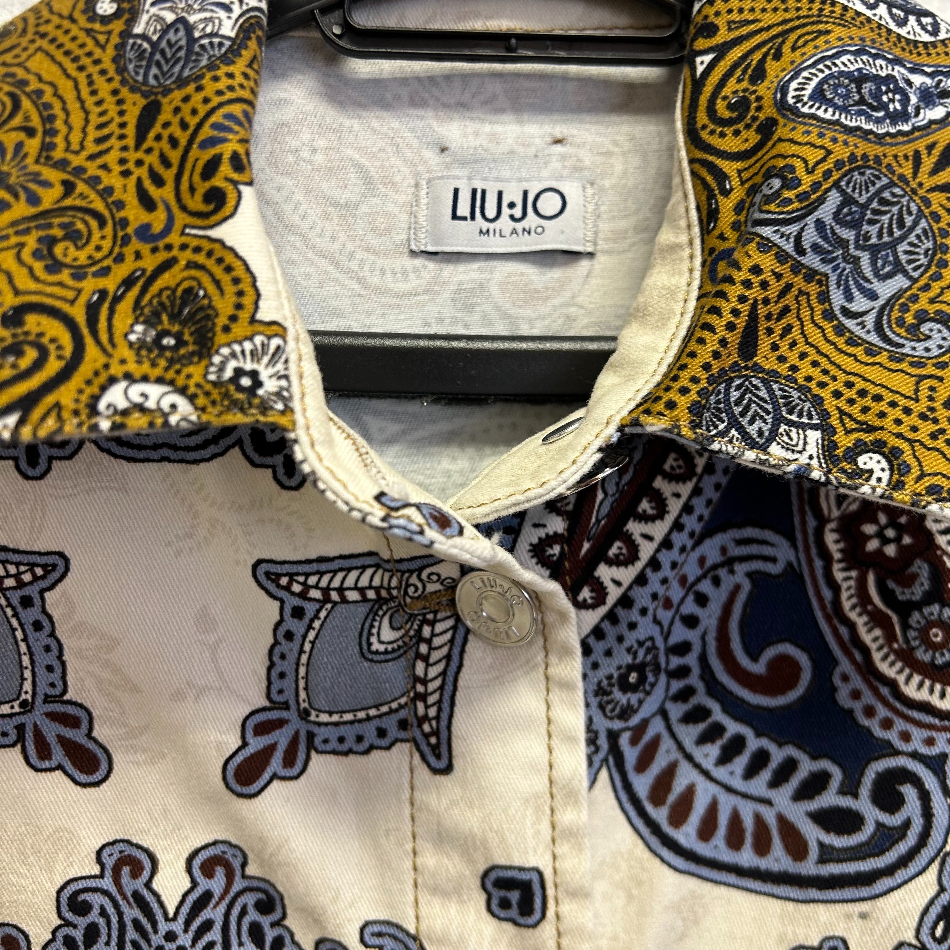 Voir photo 4 de Veste Liu:jo à motifs blanc/bleu/marron, T34 Veste Liu:jo à motifs blanc/bleu/marron, T34 Très bon état reconditionné photo 4