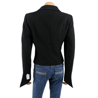 Voir photo 2 de Veste noir à boutons - Femme - Balsan - Taille 36 Veste noir à boutons - Femme - Balsan - Taille 36 Très bon état reconditionné photo 2