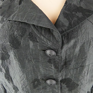 Voir photo 3 de Veste noire brodée - manches longues – Femme - Peter Hahn - 40 Veste noire brodée - manches longues – Femme - Peter Hahn - 40 Bon état reconditionné photo 3