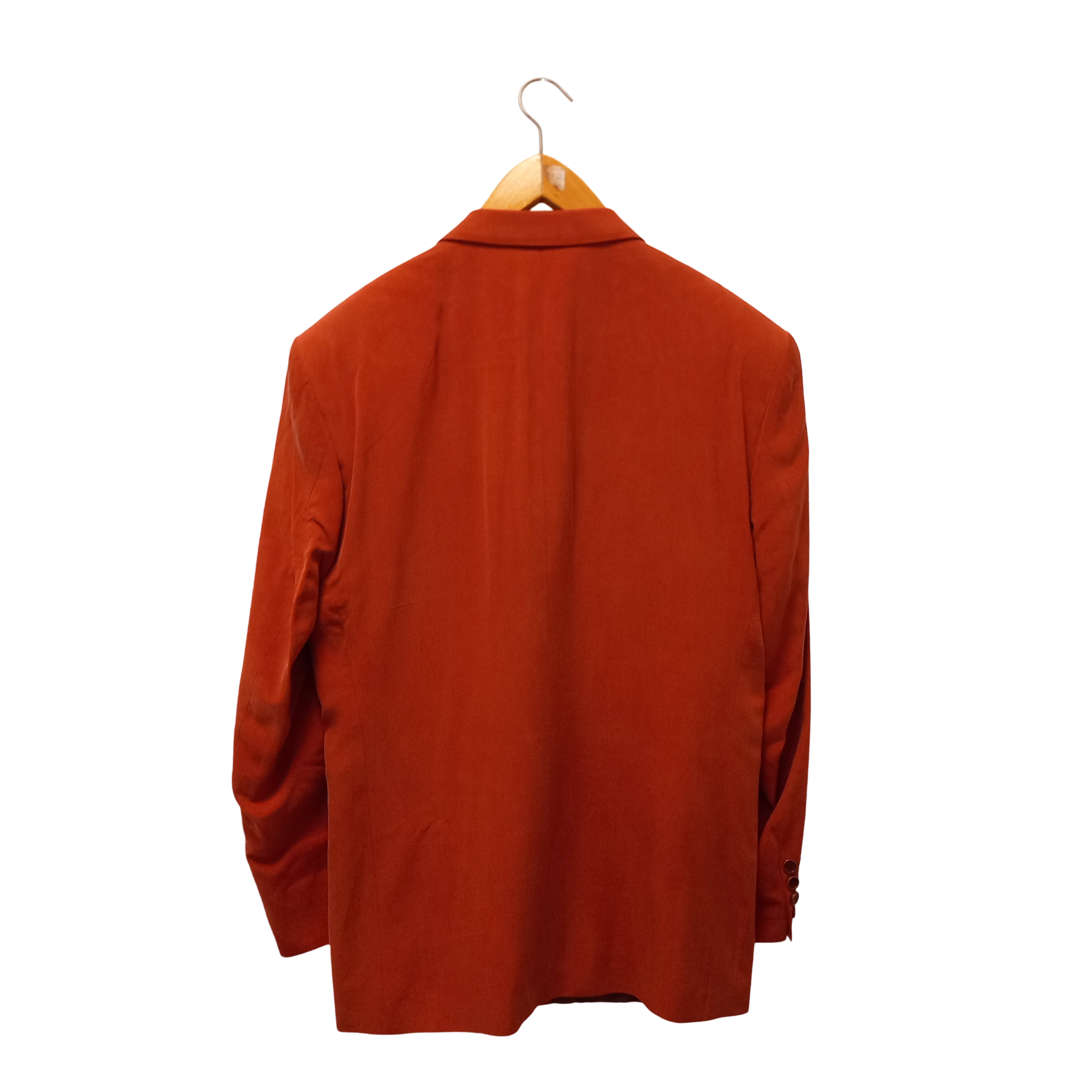 Voir photo 2 de Veste rouge en soie Natural Cloth T: 52 Veste rouge en soie Natural Cloth T: 52 Bon état reconditionné photo 2