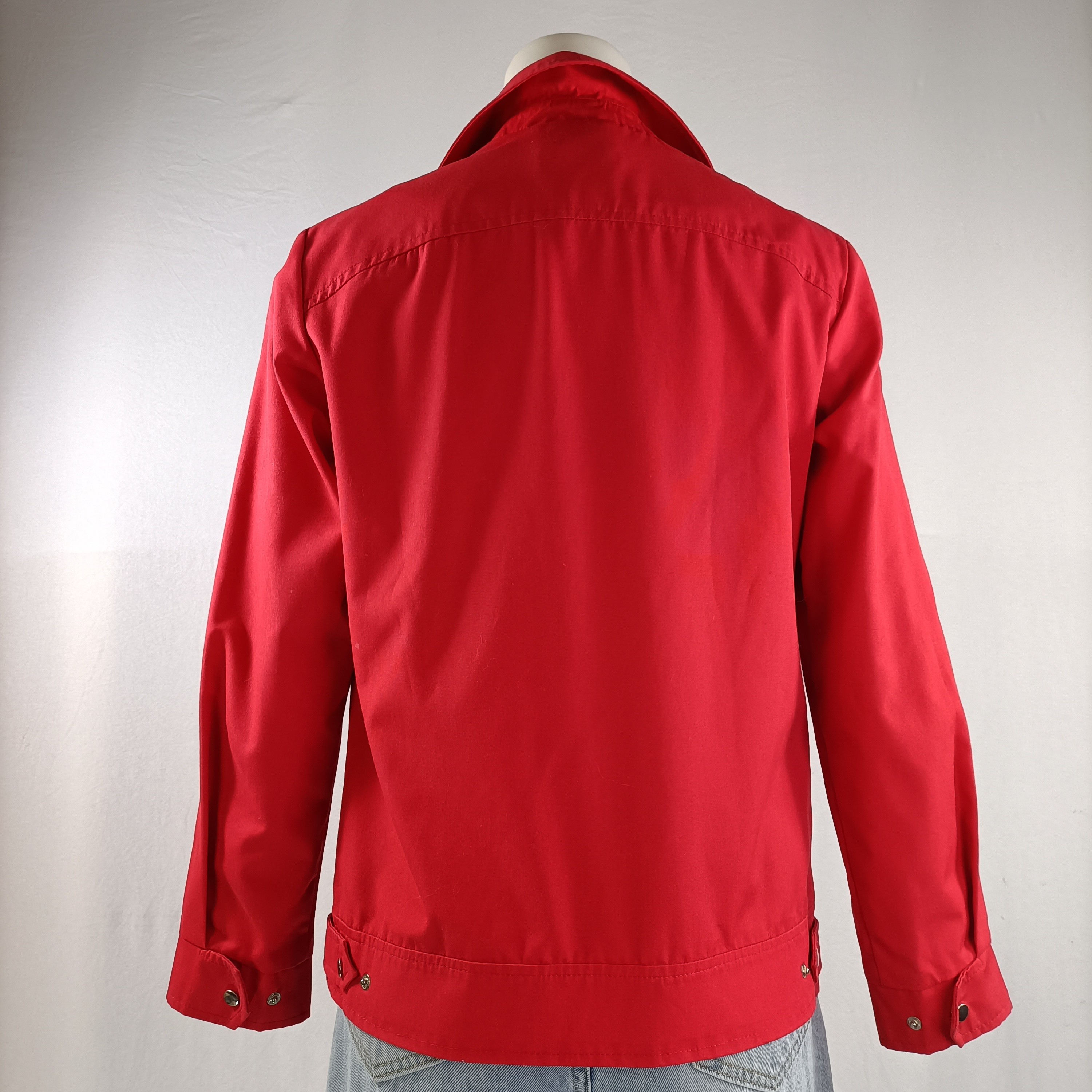 Voir photo 5 de Veste rouge vintage Braun Sport femme taille 40 coton polyester zip argenté Veste rouge vintage Braun Sport femme taille 40 coton polyester zip argenté Bon état reconditionné photo 5