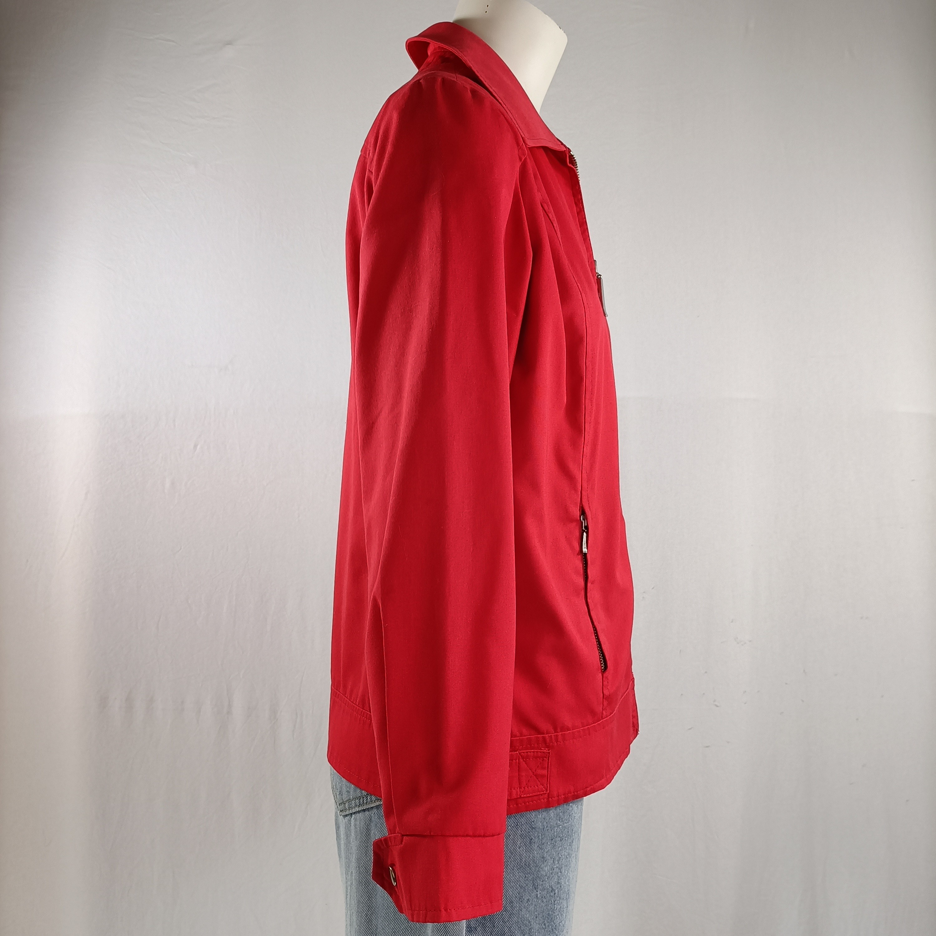 Voir photo 6 de Veste rouge vintage Braun Sport femme taille 40 coton polyester zip argenté Veste rouge vintage Braun Sport femme taille 40 coton polyester zip argenté Bon état reconditionné photo 6