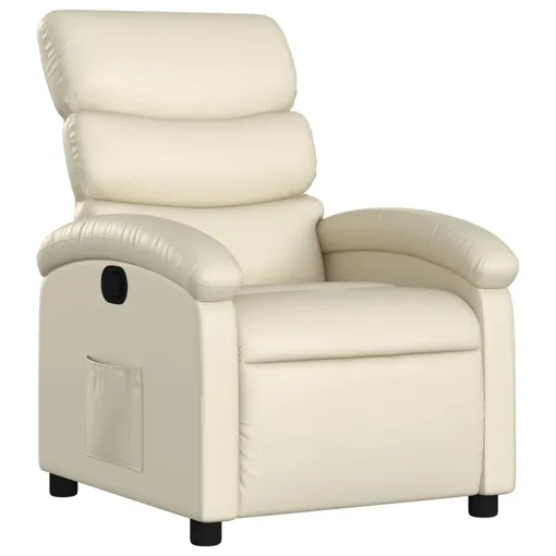vidaXL Fauteuil inclinable crème similicuir Bon état reconditionné disponible sur Rakuten