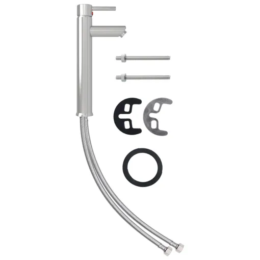 vidaXL Mitigeur de salle de bain Nickel 12x30 cm Bon état reconditionné disponible sur Rakuten