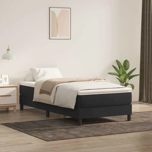 vidaXL Sommier à lattes de lit sans matelas noir 80x220 cm velours Bon état reconditionné disponible sur Rakuten