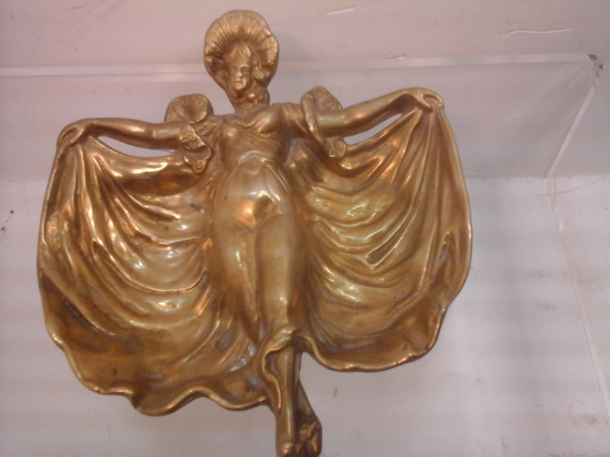 Voir photo 2 de Vide-poche, cendrier déco, Femme cabaret, Art Nouveau Vide-poche, cendrier déco, Femme cabaret, Art Nouveau Très bon état reconditionné photo 2