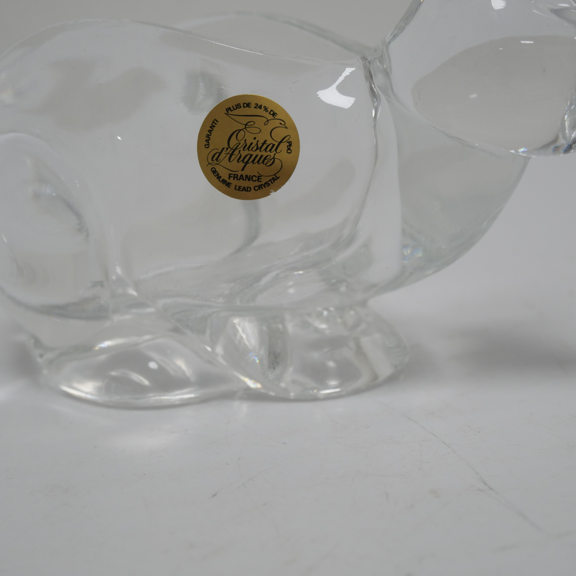 Voir photo 4 de Vide poche en Cristal d'Arques Vide poche en Cristal d'Arques Bon état reconditionné photo 4