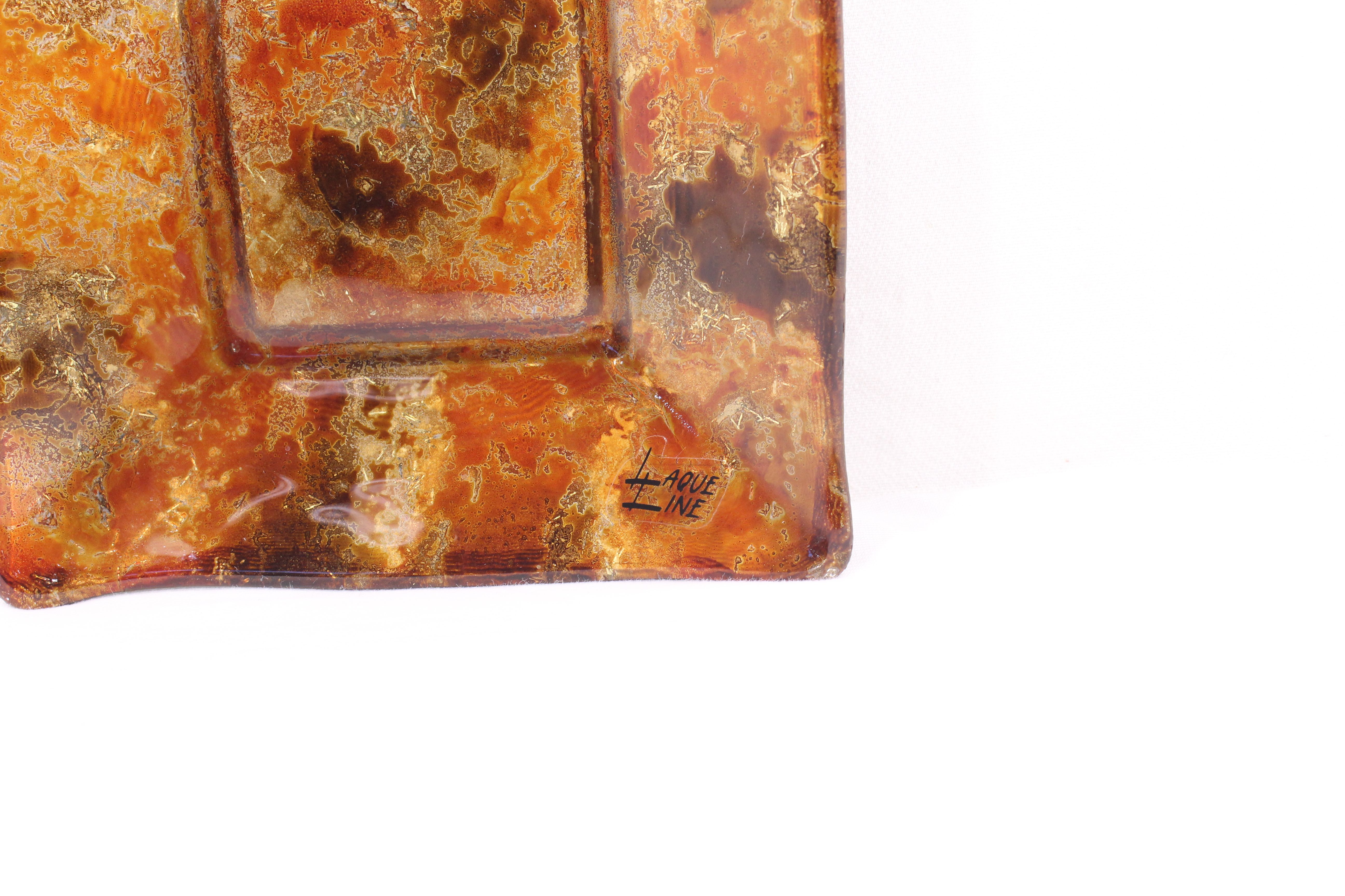 Voir photo 5 de Vide poche en laque de verre polychrome - Laque Line Vide poche en laque de verre polychrome - Laque Line Bon état reconditionné photo 5
