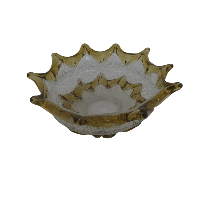 Vide poche en verre soufflé façon Murano Très bon état - 15,00 € Vide poche en verre soufflé façon Murano Très bon état reconditionné disponible sur Label Emmaüs