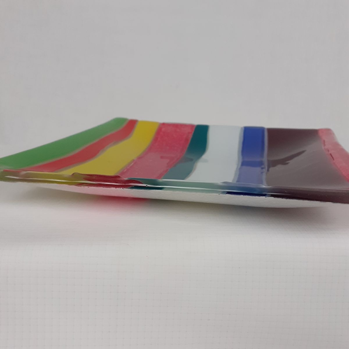 Voir photo 4 de Vide poche - Verre peint - Multicolore Vide poche - Verre peint - Multicolore Très bon état reconditionné photo 4