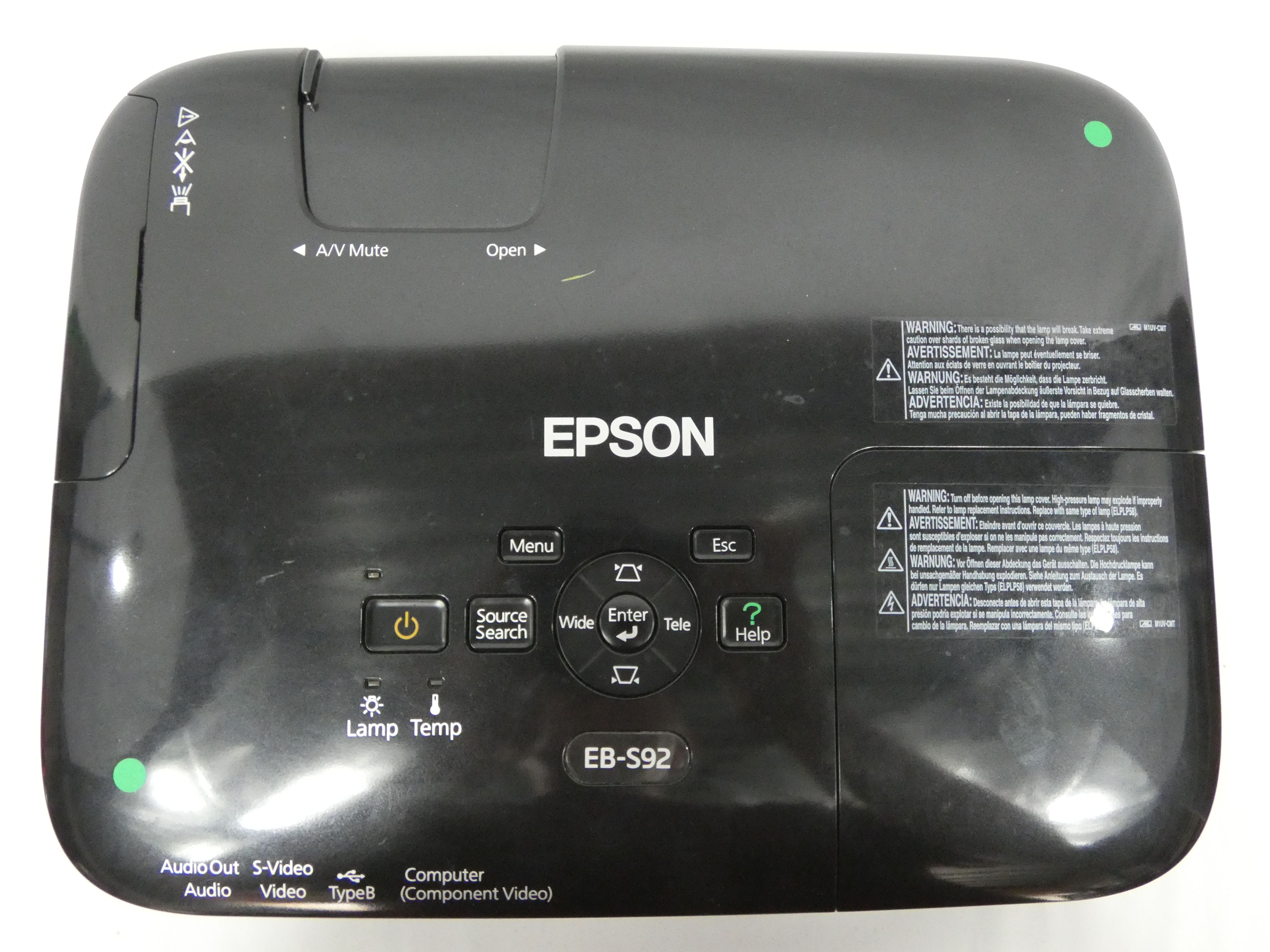 Voir photo 4 de Vidéoprojecteur EPSON EB-S92 Vidéoprojecteur EPSON EB-S92 Très bon état reconditionné photo 4