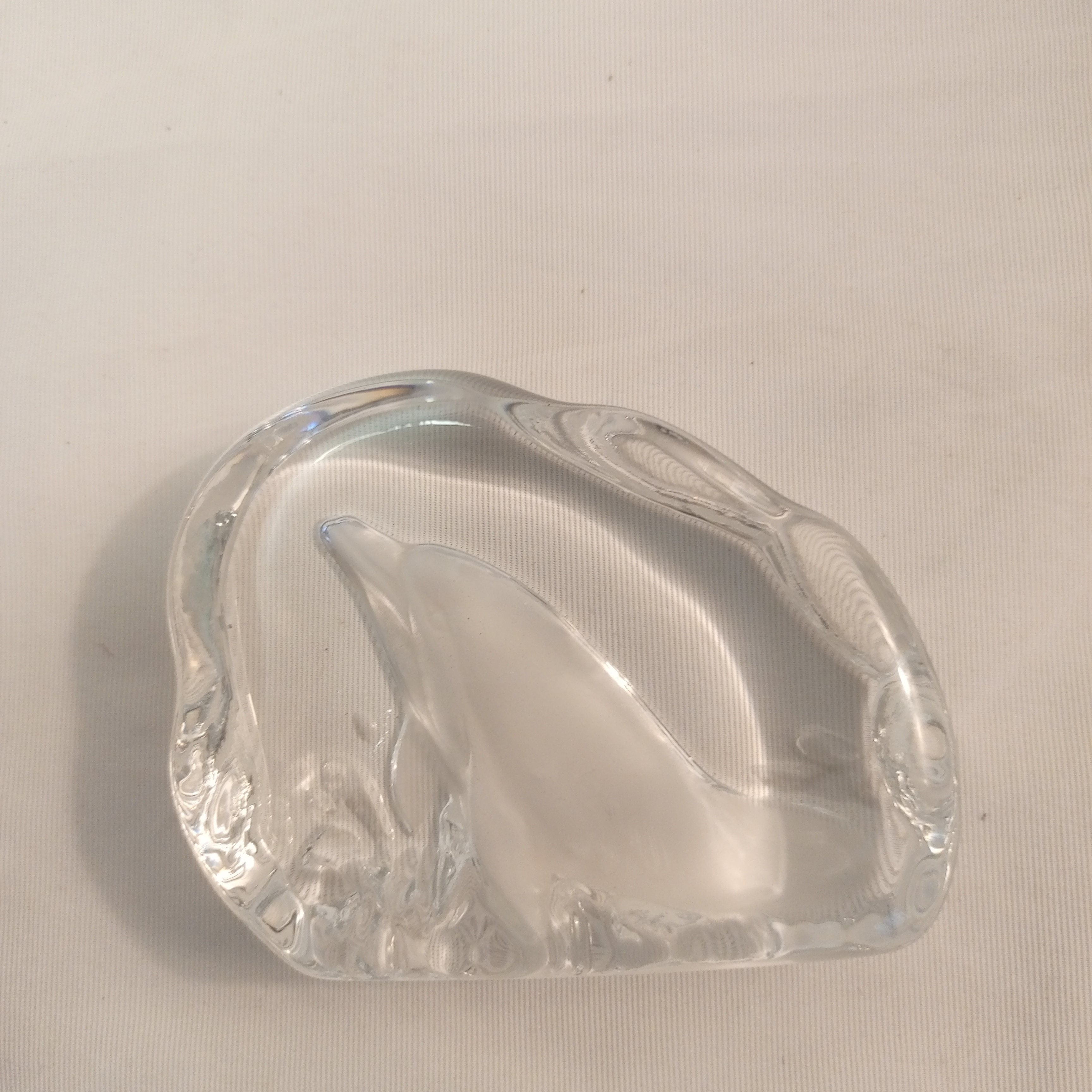 Voir photo 2 de Vintage Cendrier Vide Poche en Cristal d'Arques Vintage Cendrier Vide Poche en Cristal d'Arques État correct reconditionné photo 2